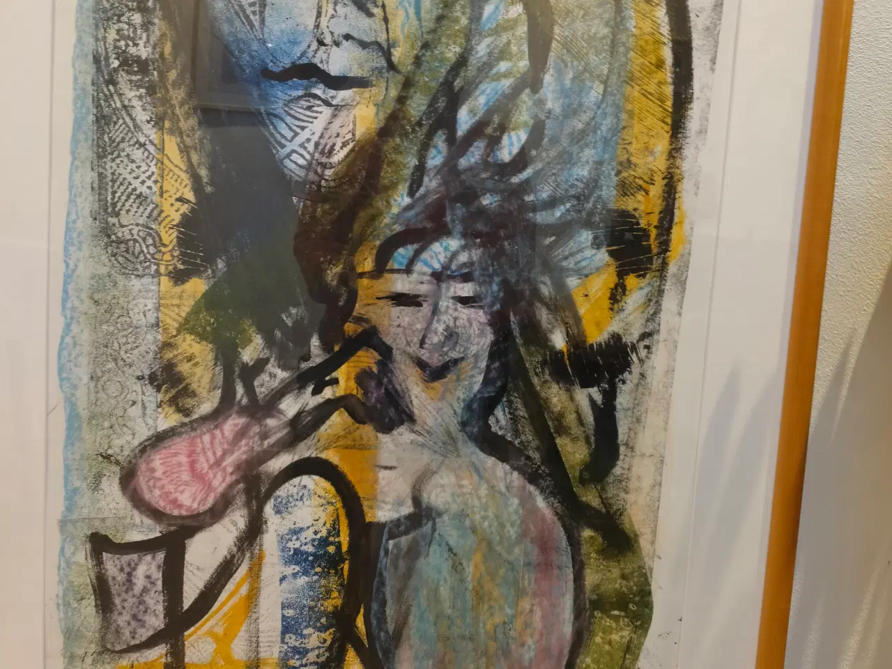 Billede 3 - Oliekridt maleri fra Teddy Sørensen 