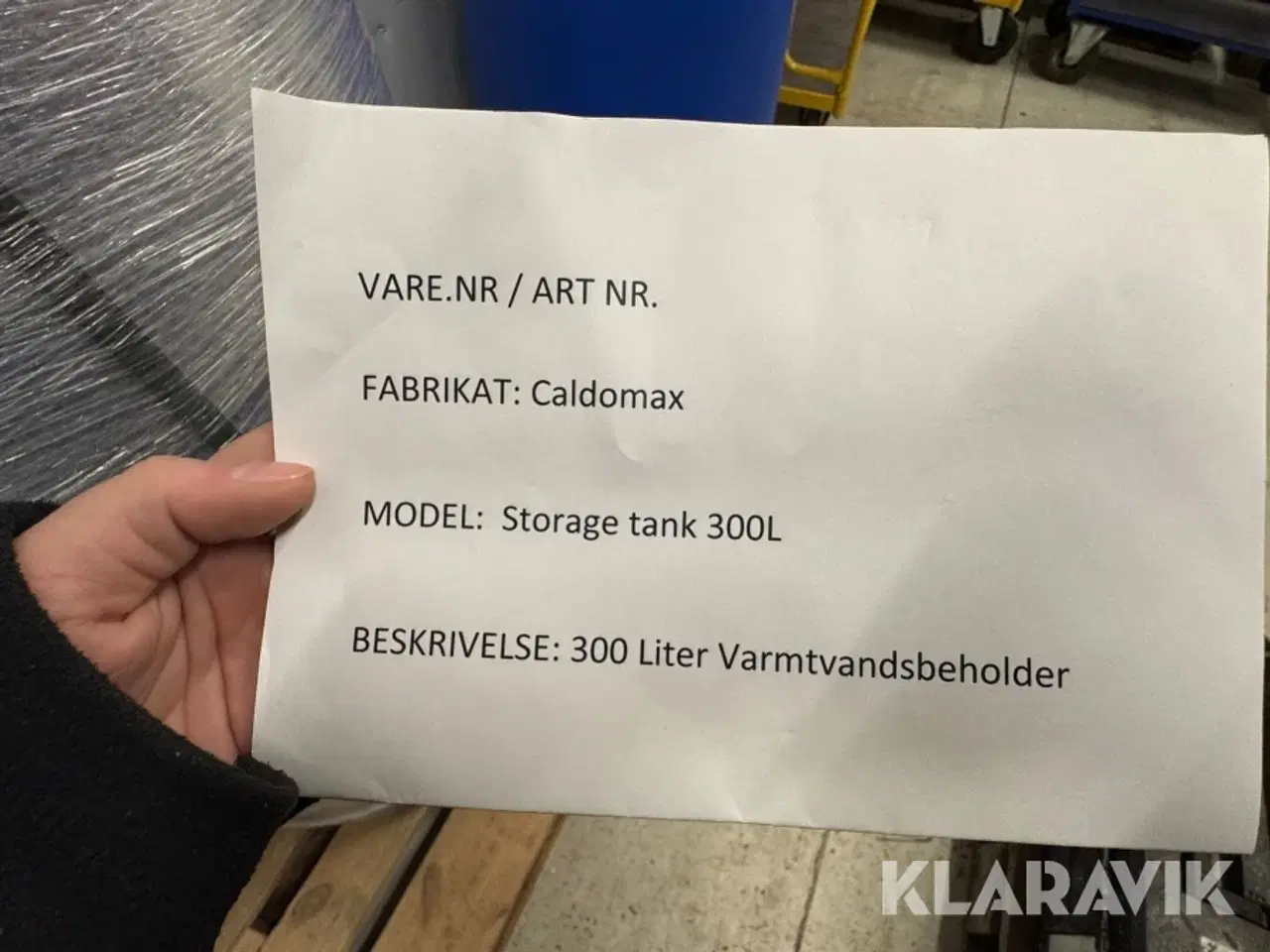 Billede 4 - Varmtvandsbeholder Caldomax Storage tank 300L