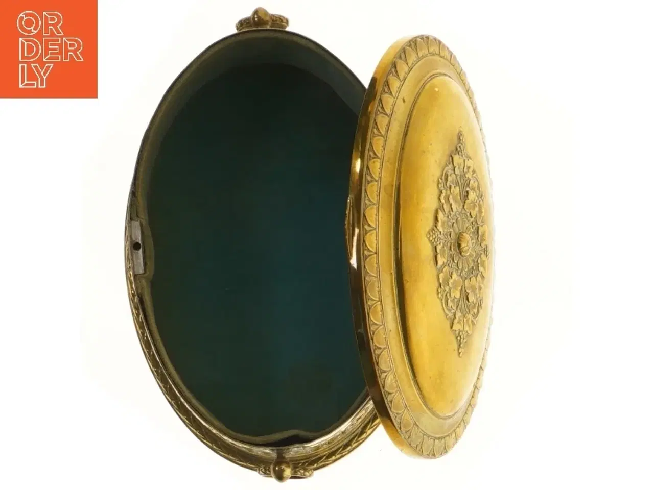 Billede 5 - Antik smykkeskrin i metal (str. 23 cm)