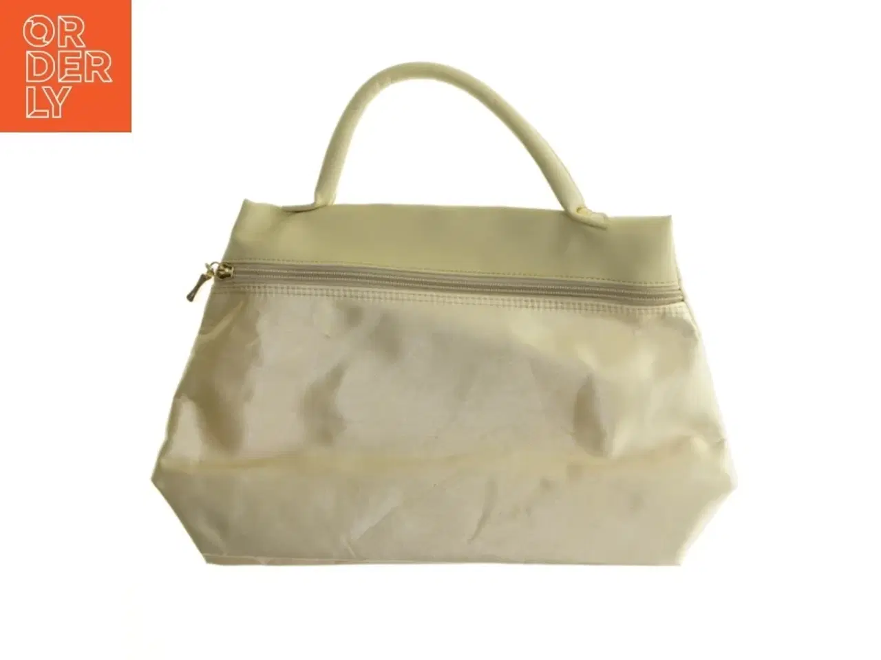 Billede 1 - Beige håndtaske (str. 35x23 cm)