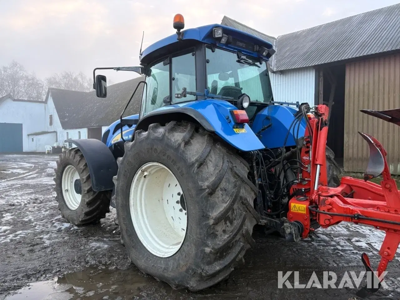 Billede 5 - Traktor med Kuhn vendeplov New Holland TVT 190