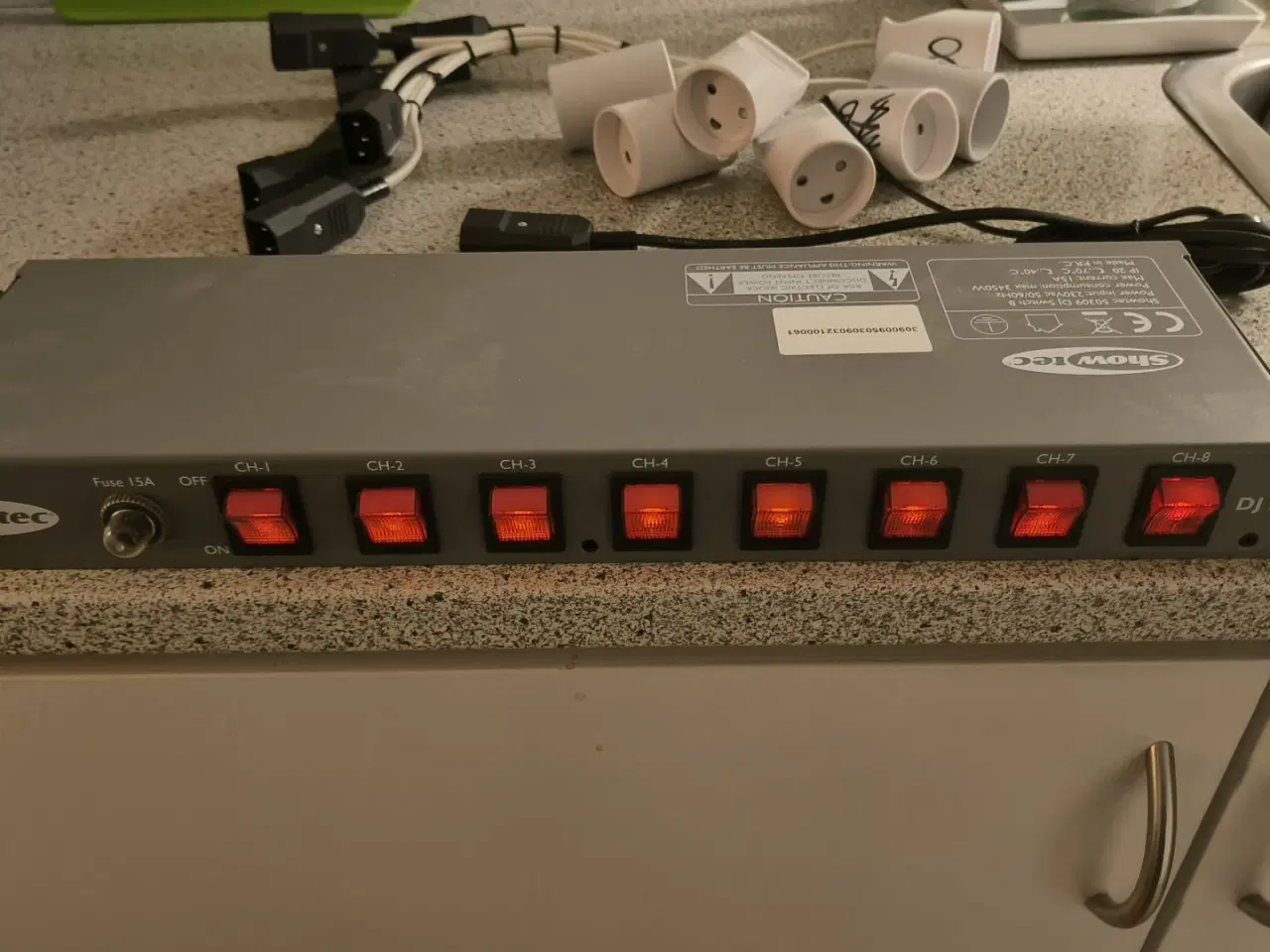 Billede 1 - Showtec DJ-Switch 8 - tænd/sluk panel - 8 kanaler