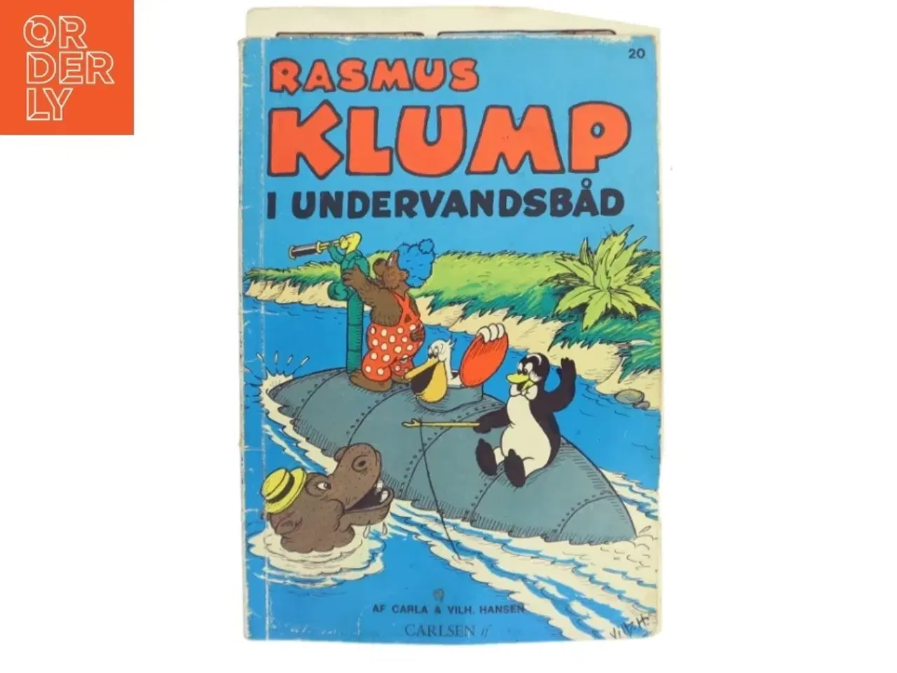 Billede 1 - Rasmus Klump i undervandsbåd af Carla & Vilh. Hansen (Bog)