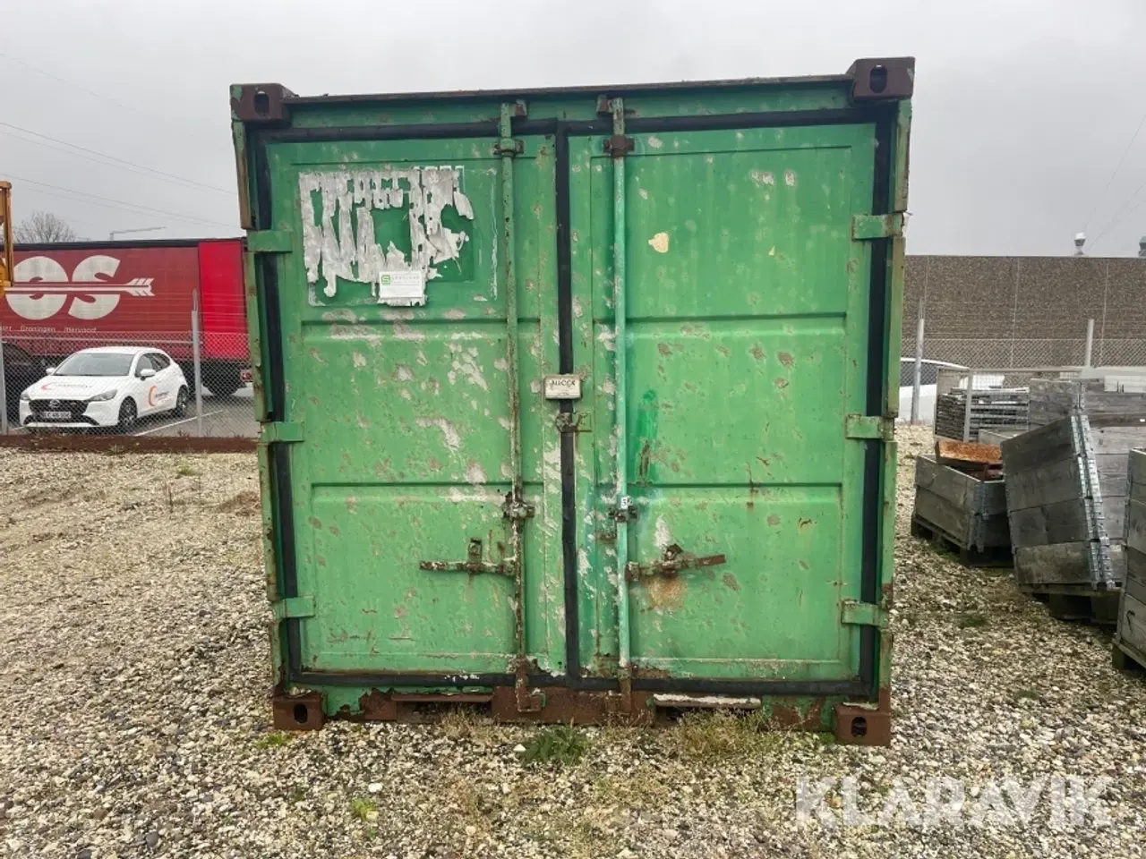 Billede 10 - Container med fyranlæg 6 fod