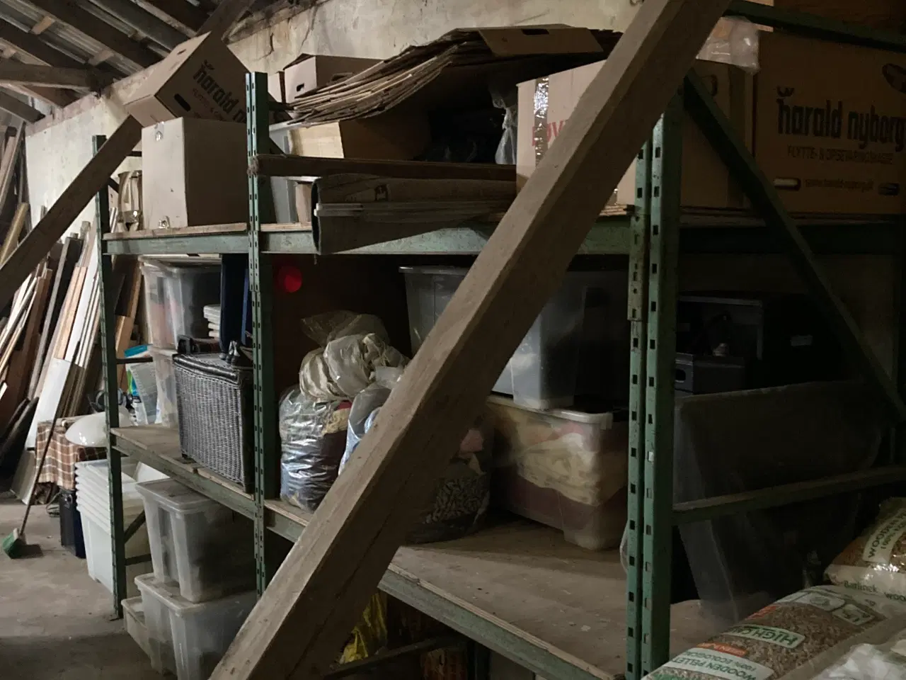 Billede 2 - Pallereol to sektioner med træplader