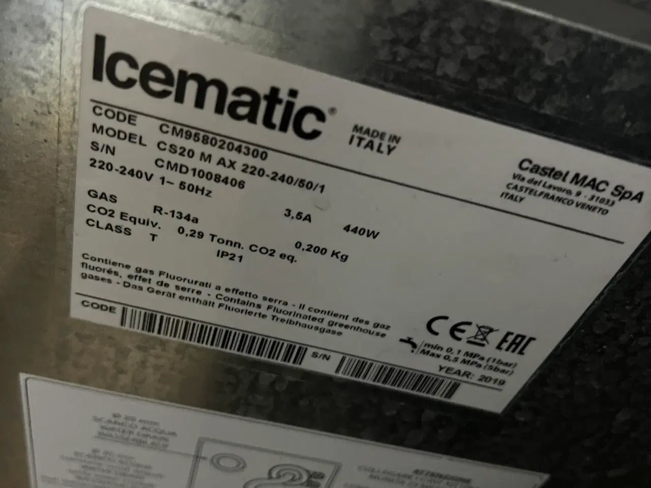 Billede 6 - AUKTION: Isterningmaskine Icematic CS20