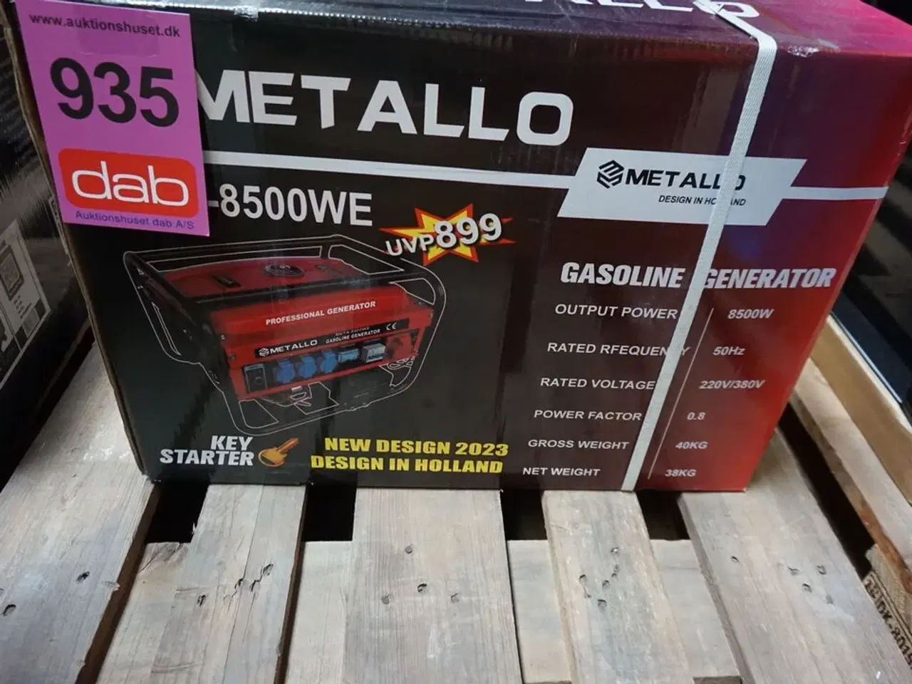 Billede 9 - Metallo Meta 8500W 4 Takt Benzin generator med elstart