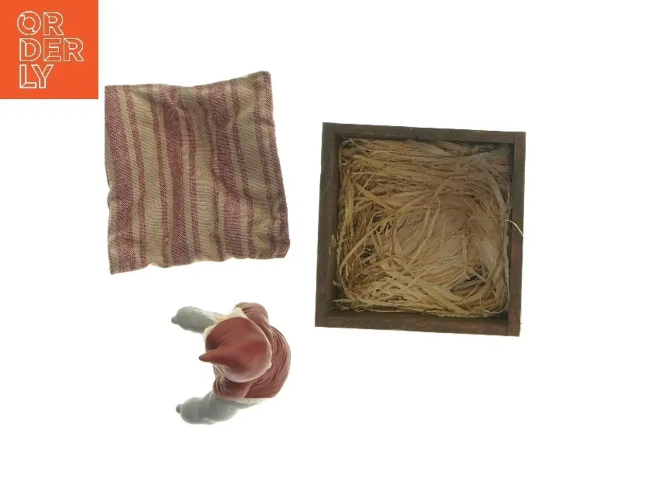 Billede 6 - Julefigur med høkasse fra Trip Trapp (str. 11,5x11,5x10 cm)