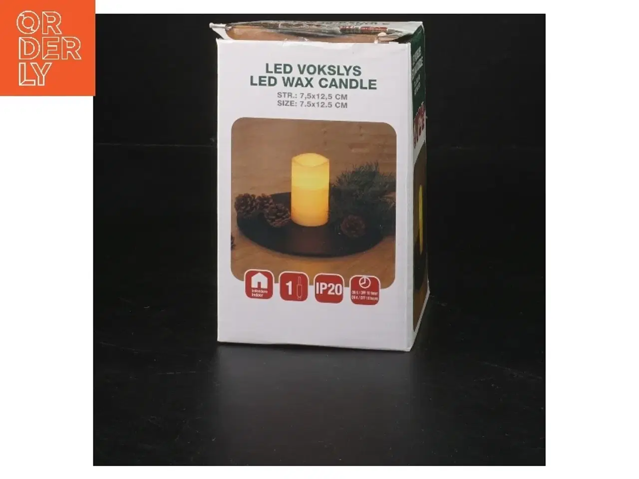 Billede 2 - LED vokslys (str. 11x8 cm)