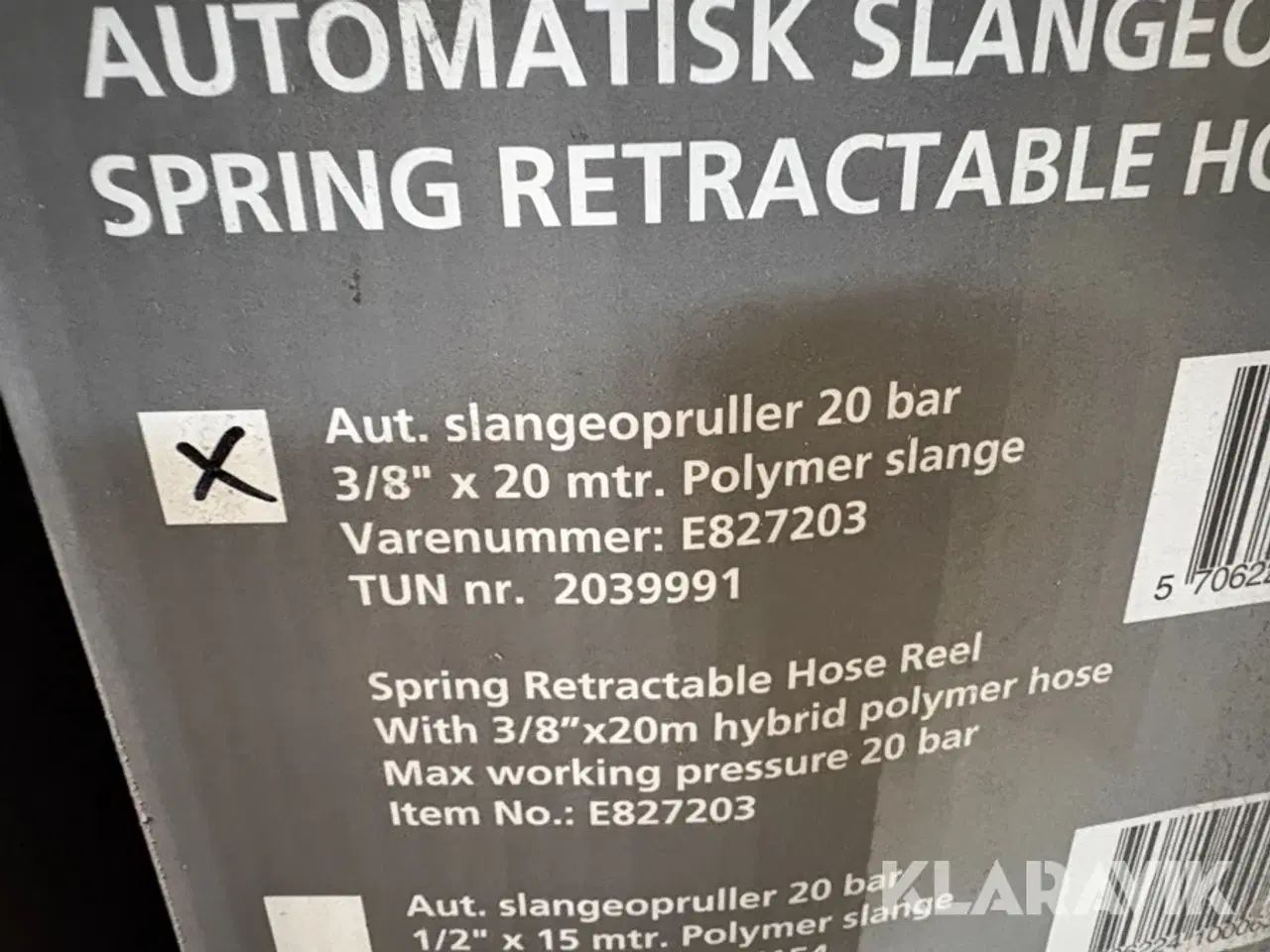 Billede 4 - Slanger til trykluft Reelworks - 3 størrelser