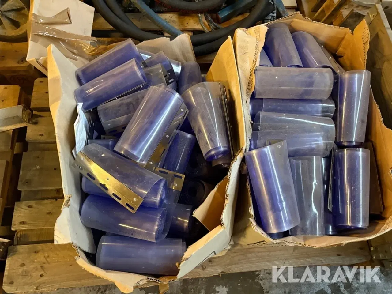 Billede 4 - Samlet lot - udsugningsrør, pvc gardin og vvs fittings