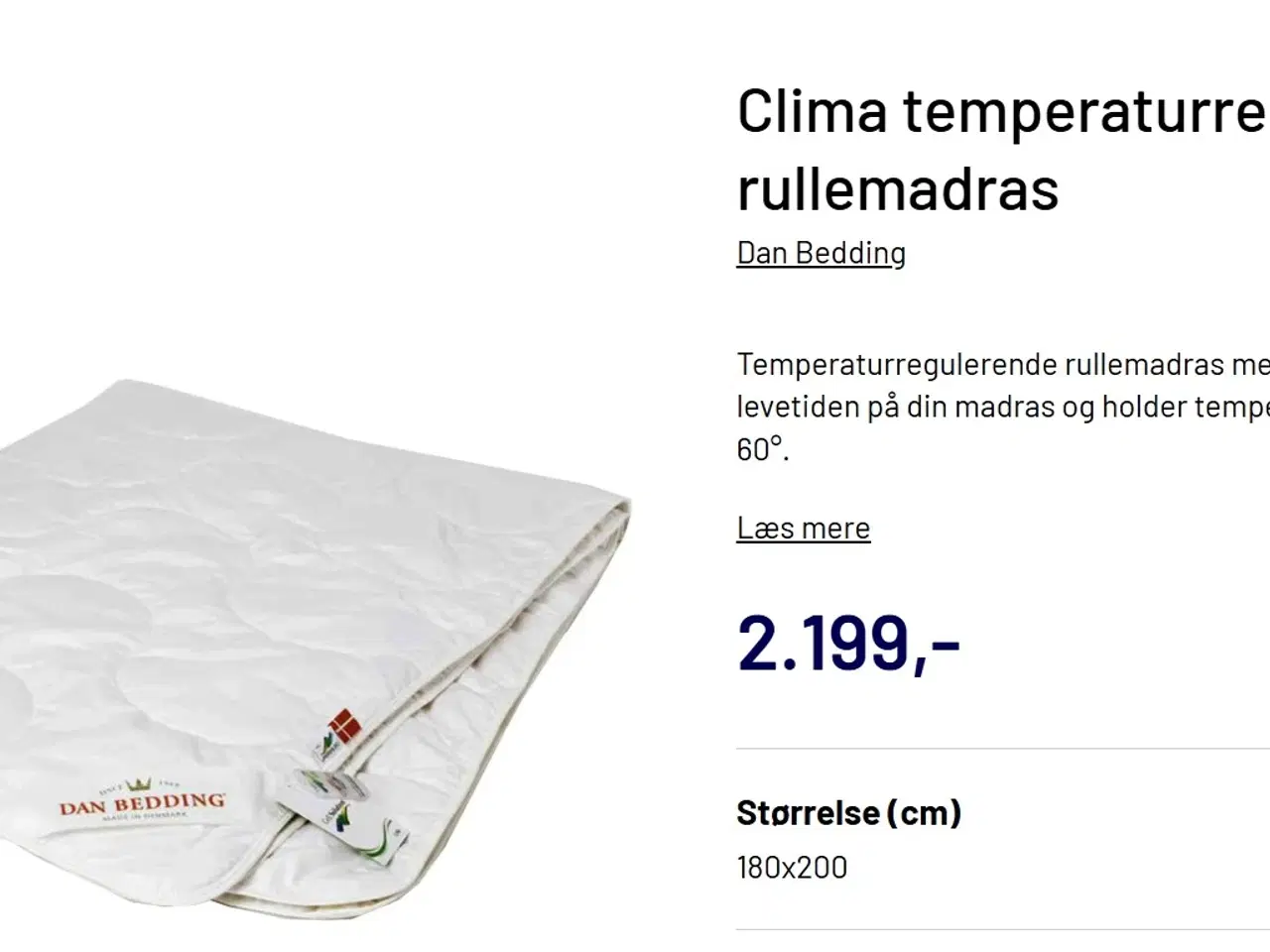 Billede 9 - Luksus Superb topmadras + CLIMA rullemadras