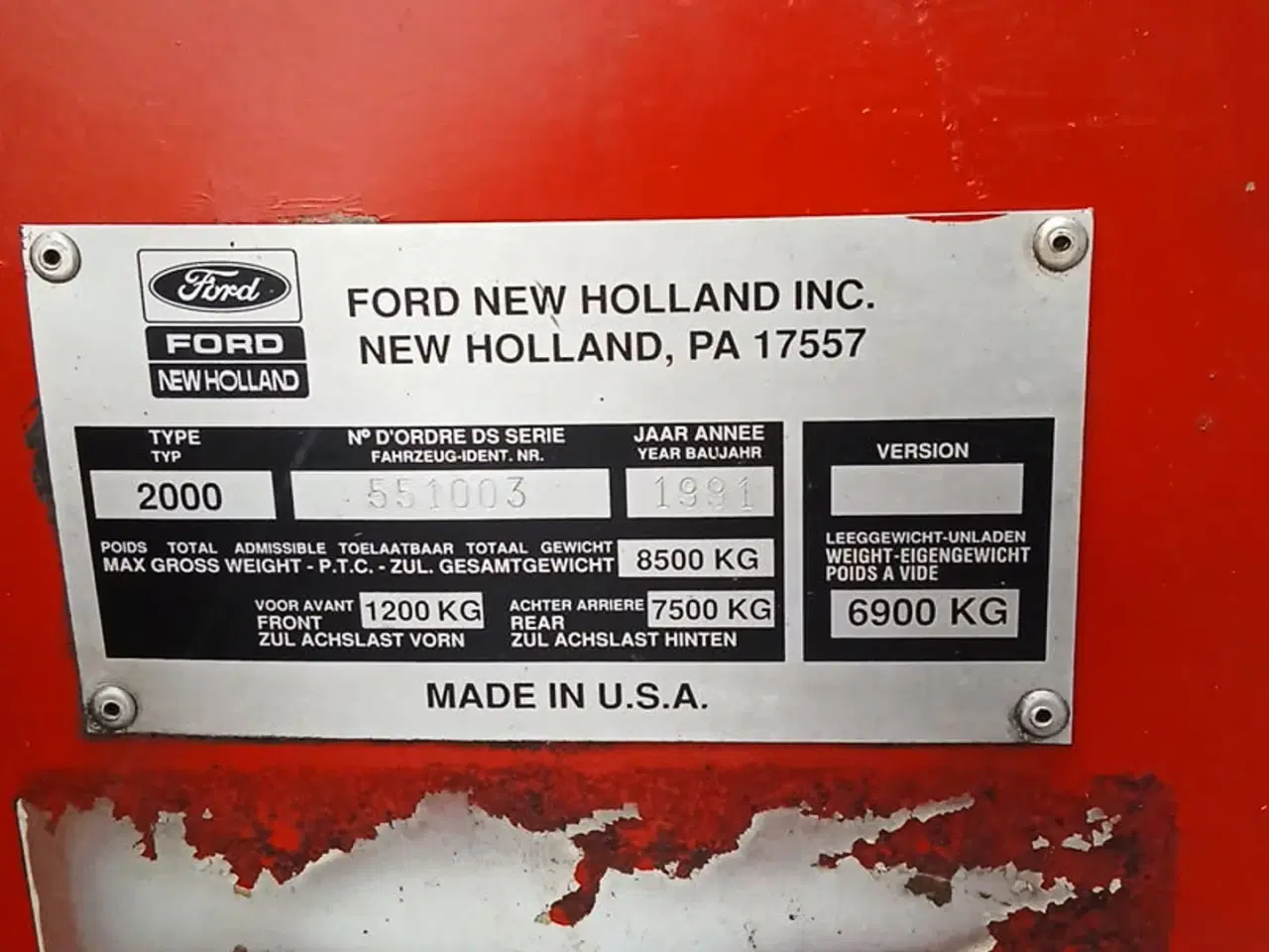 Billede 7 - New Holland D 2000 New holland D2000