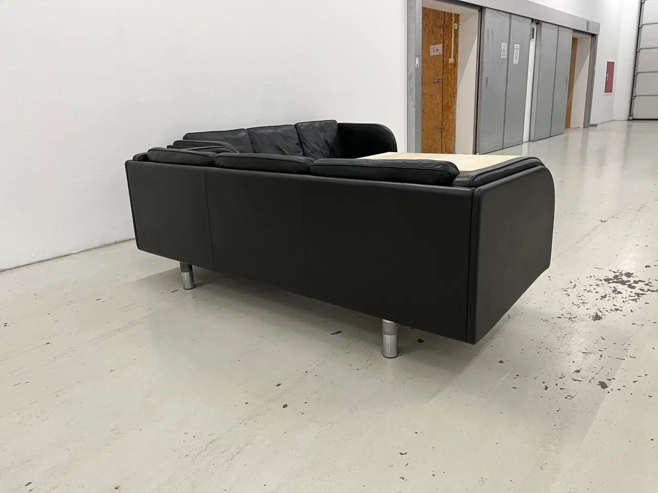 Billede 7 - JG3 2x3 Pers.Designer Sofaer i sort primo læder.