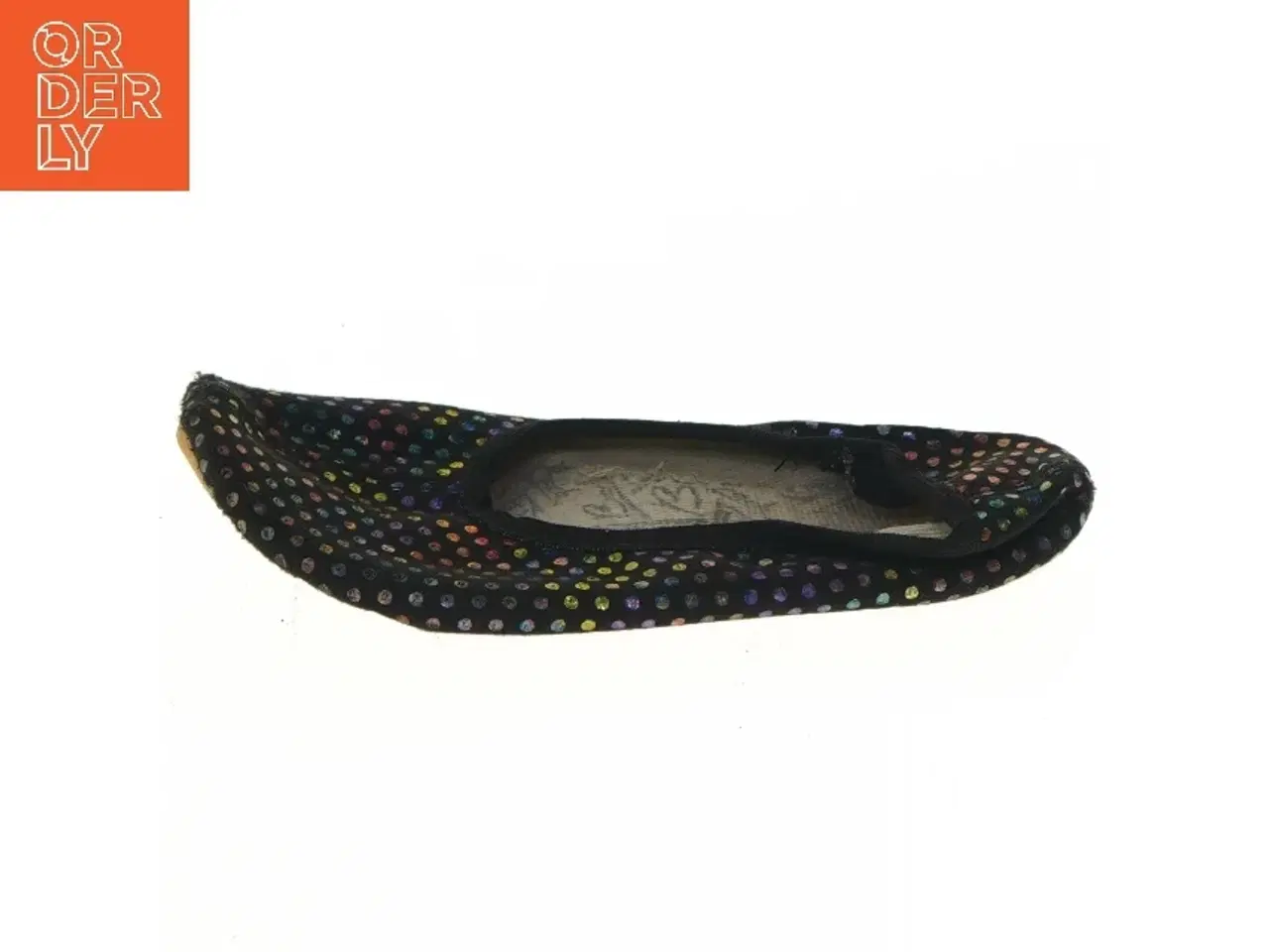 Billede 2 - Balletsko med farvede prikker (str. 19,5 cm)