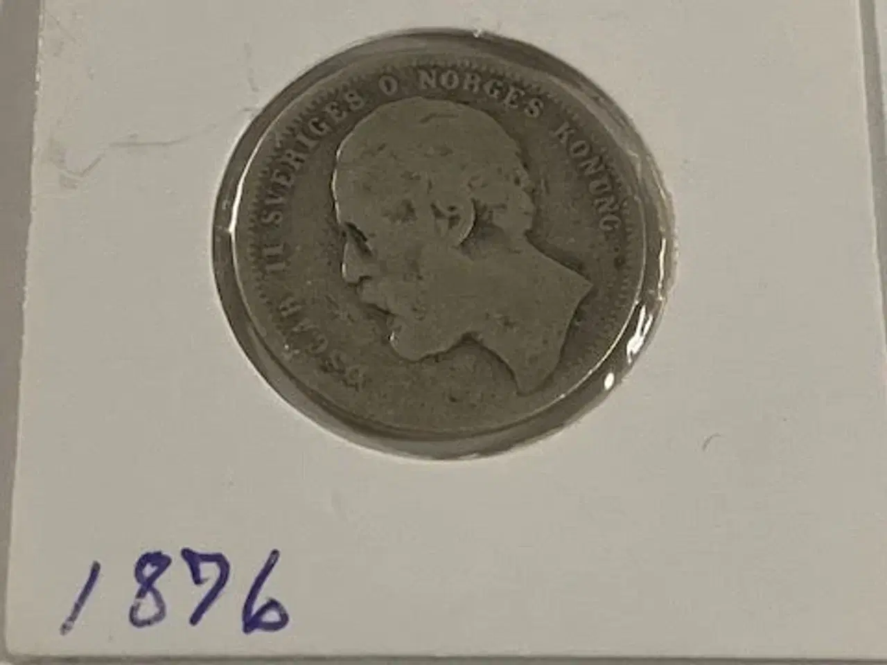 Billede 2 - 1 Krona 1876 Sverige