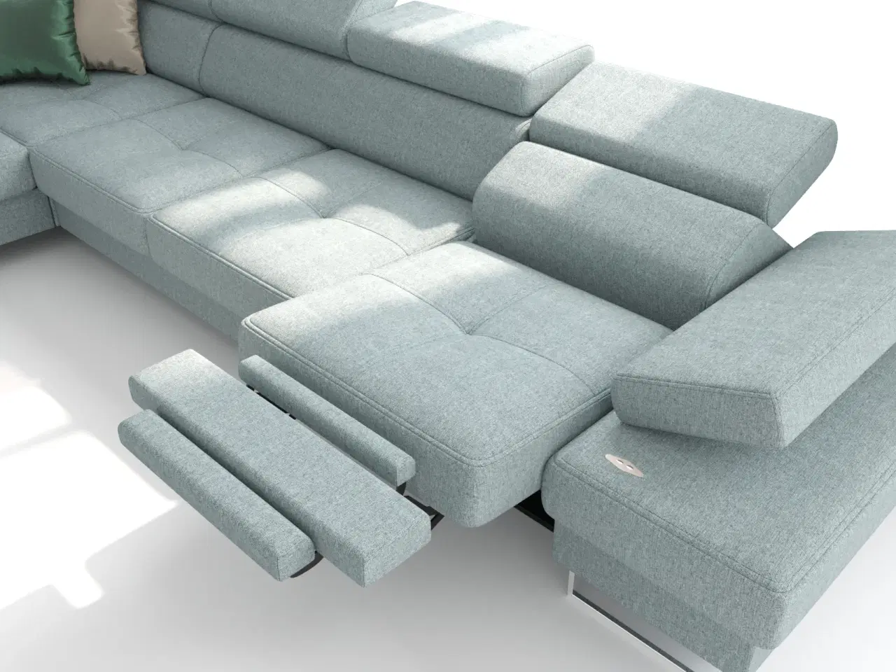 Billede 3 - GALAKSE RELAX HJØRNESOFA MED SOVEFUNKTION 225X350 CM