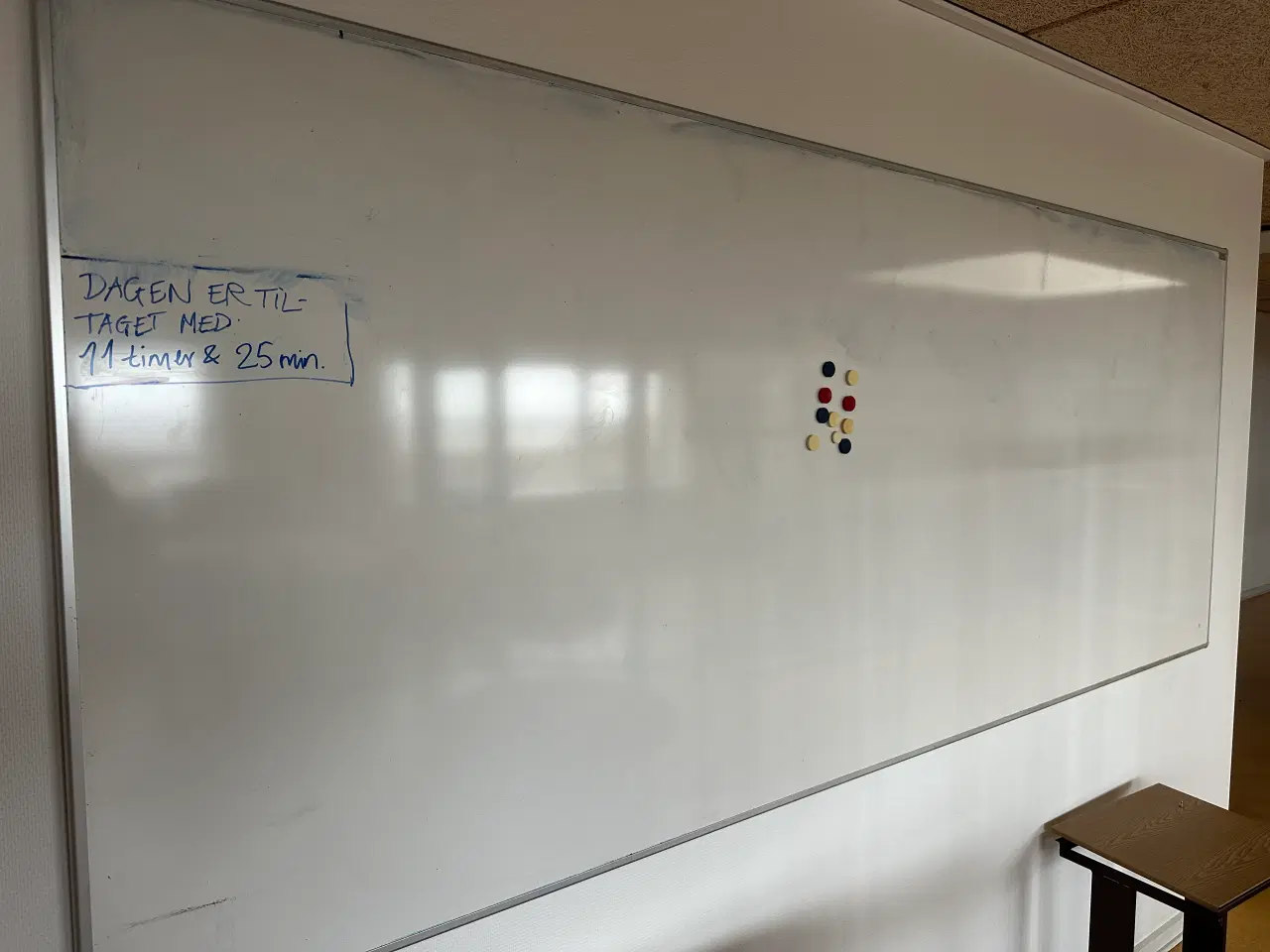 Billede 3 - White board magnetisk tavle med aluramme