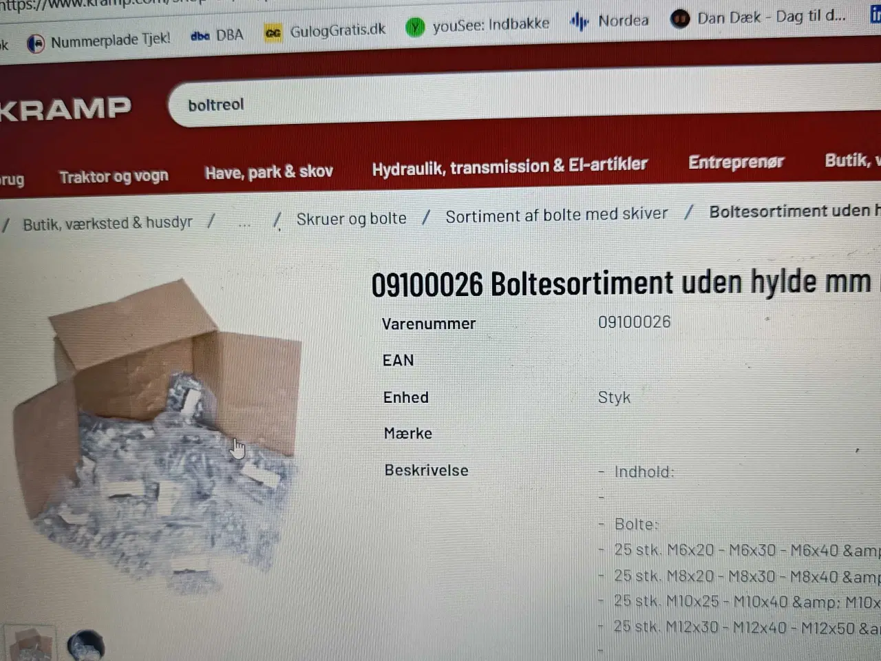 Billede 2 - Bolt reoler incl bolte 