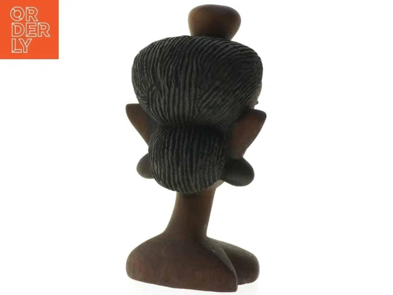 Billede 3 - Træskulptur af kvinde (str. 28 x 13 cm)