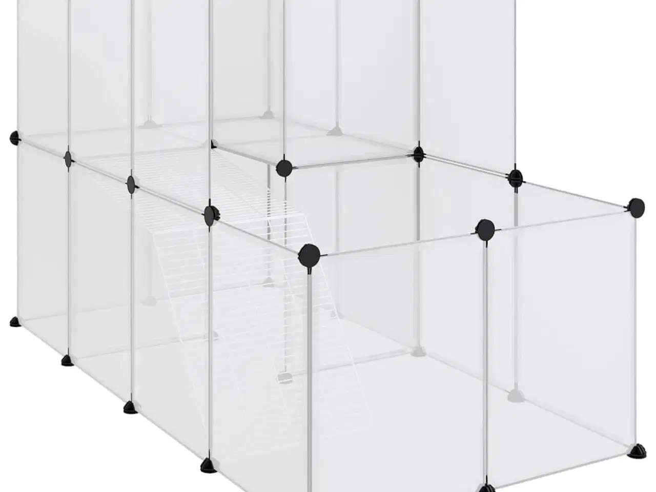 Billede 2 - Lille dyrebur 142x74x93 cm PP og stål transparent