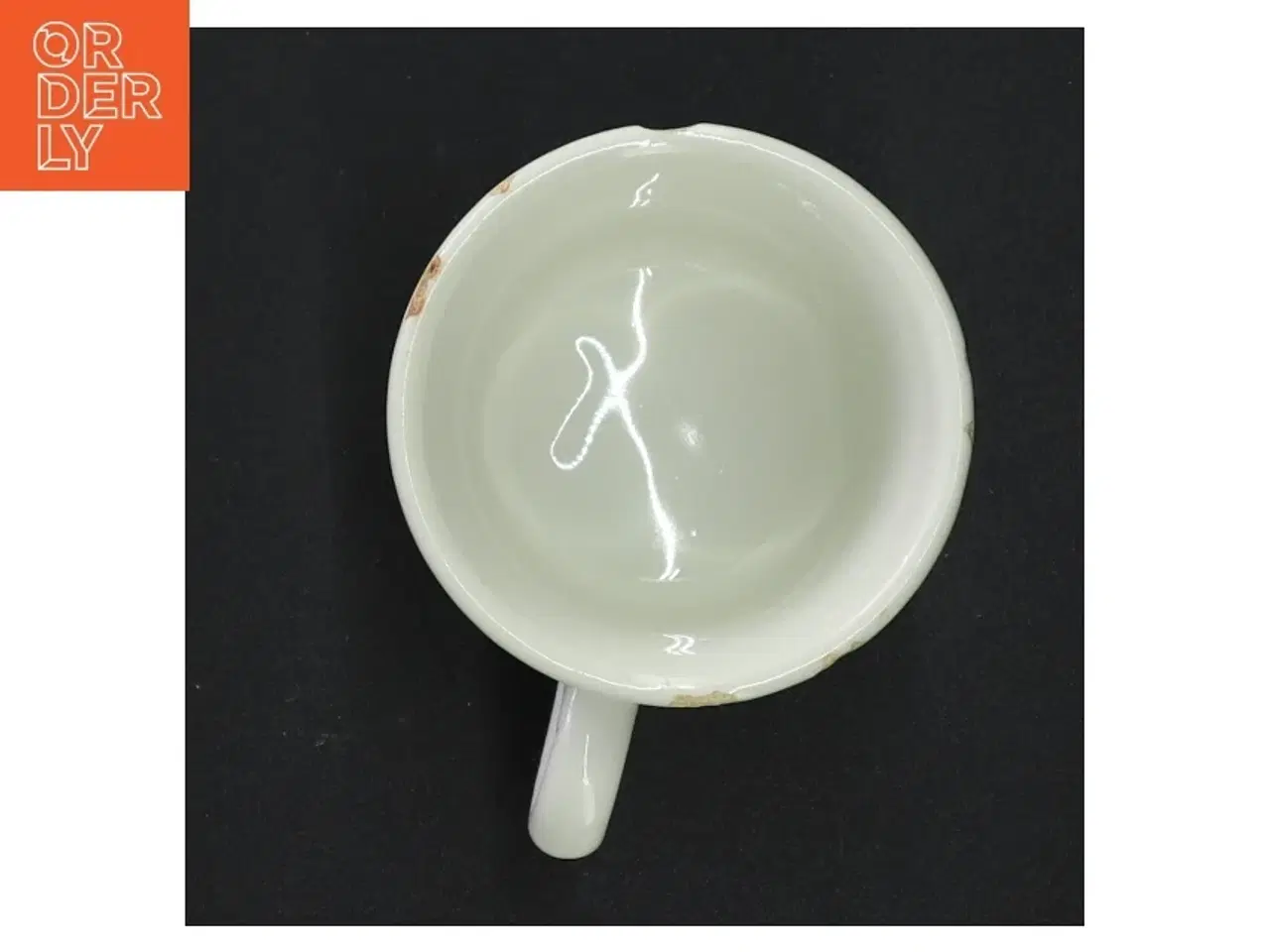 Billede 3 - Hvid relief kaffekop fra Quadrifoglio (str. 8 x 8 cm)