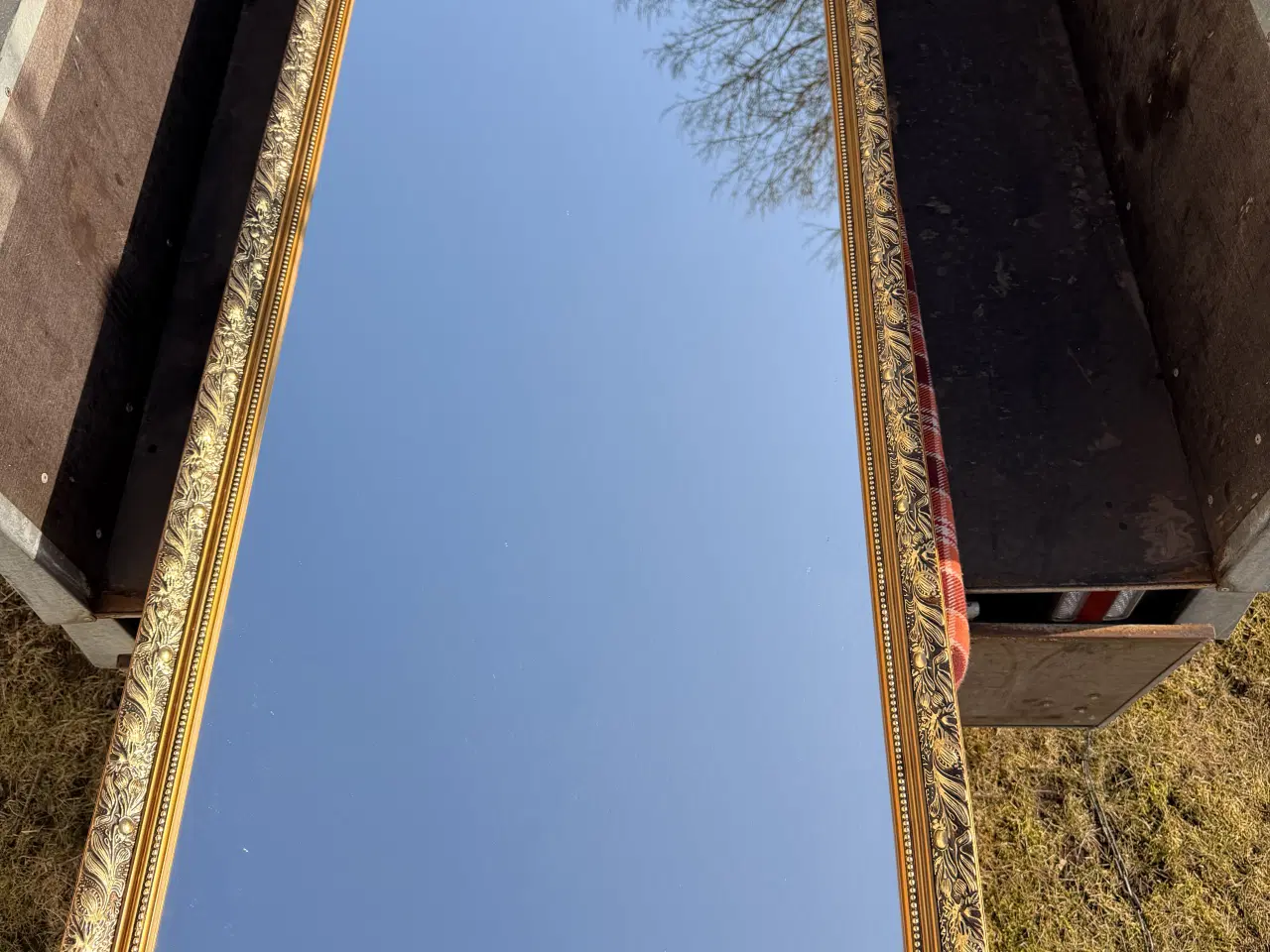 Billede 1 - Spejl 240x70cm med “guld” ramme