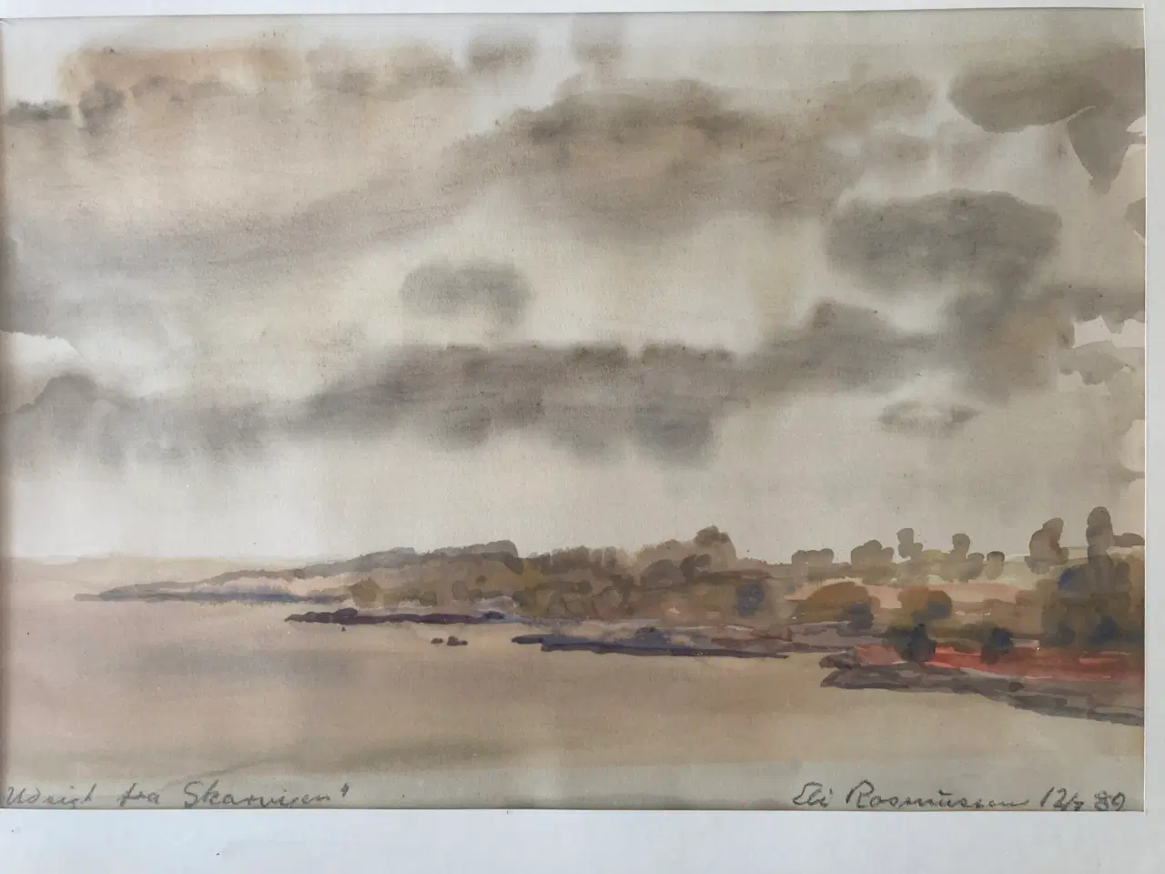 Billede 3 - Akvarel 40x50cm svaneke Bornholm