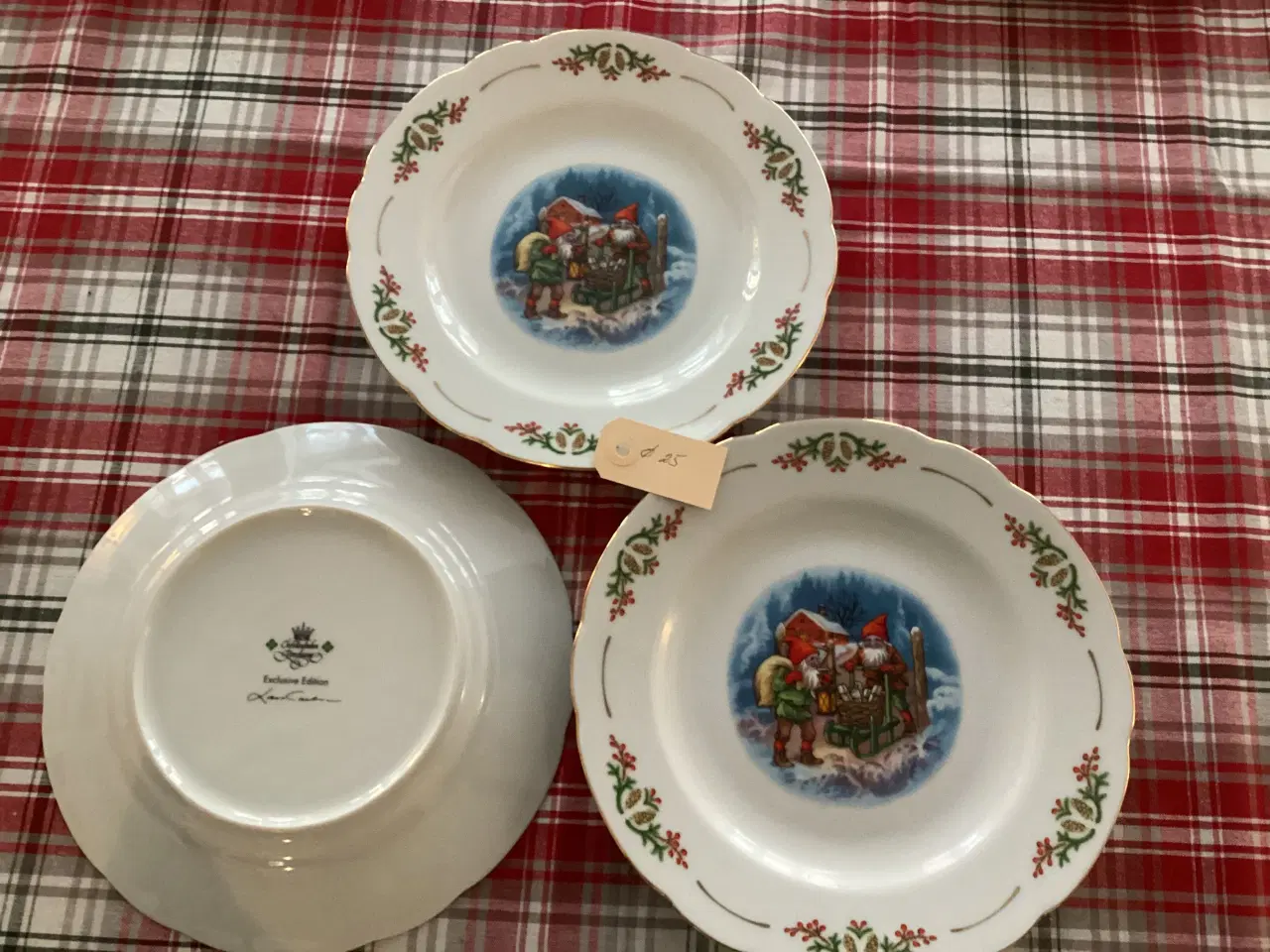 Billede 2 - Fyrklövern Gammeldags Jul middags tallerkener