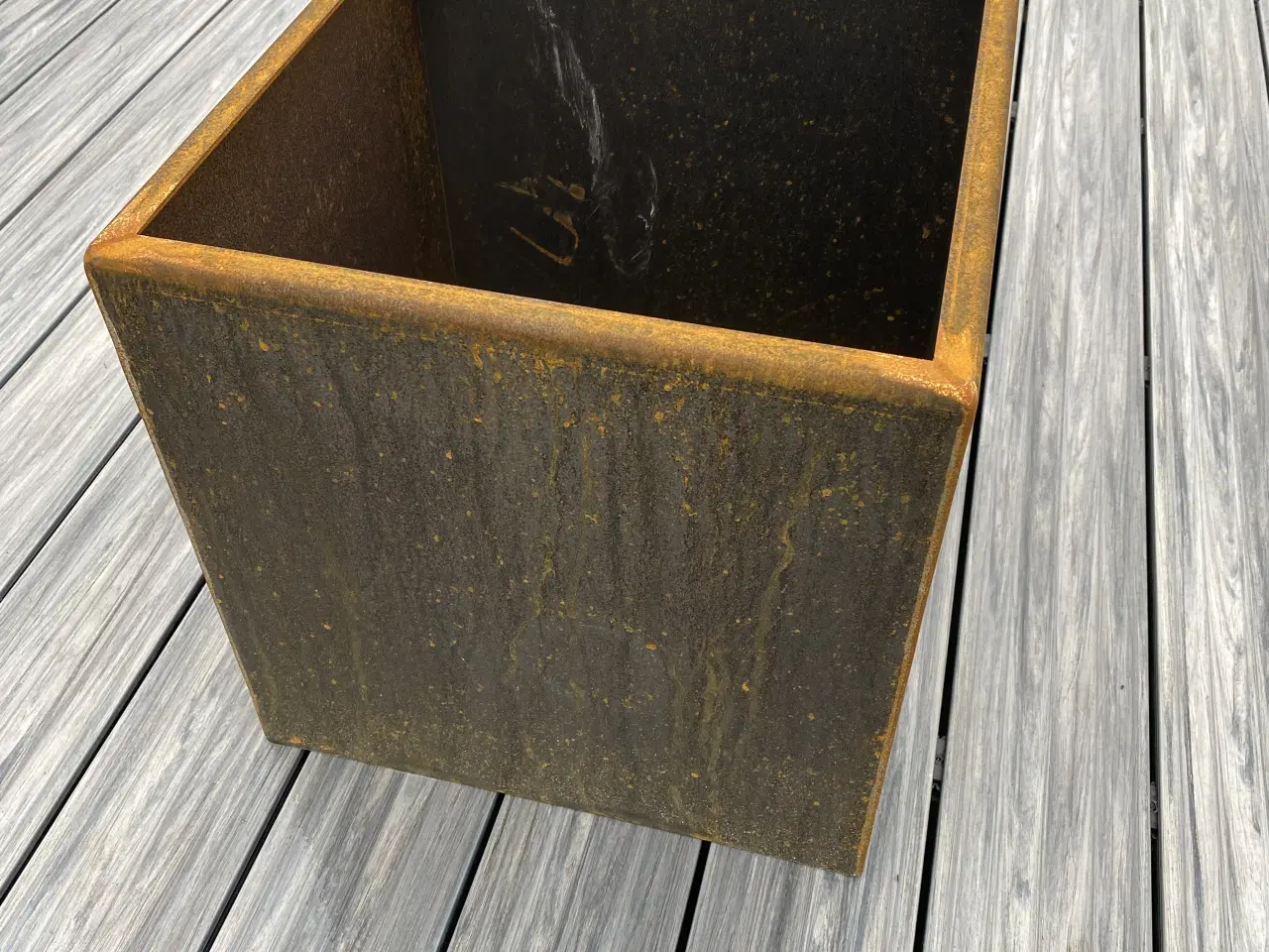 Billede 3 - Flot corten plantekasse 40x40x40cm kraftig kvalite