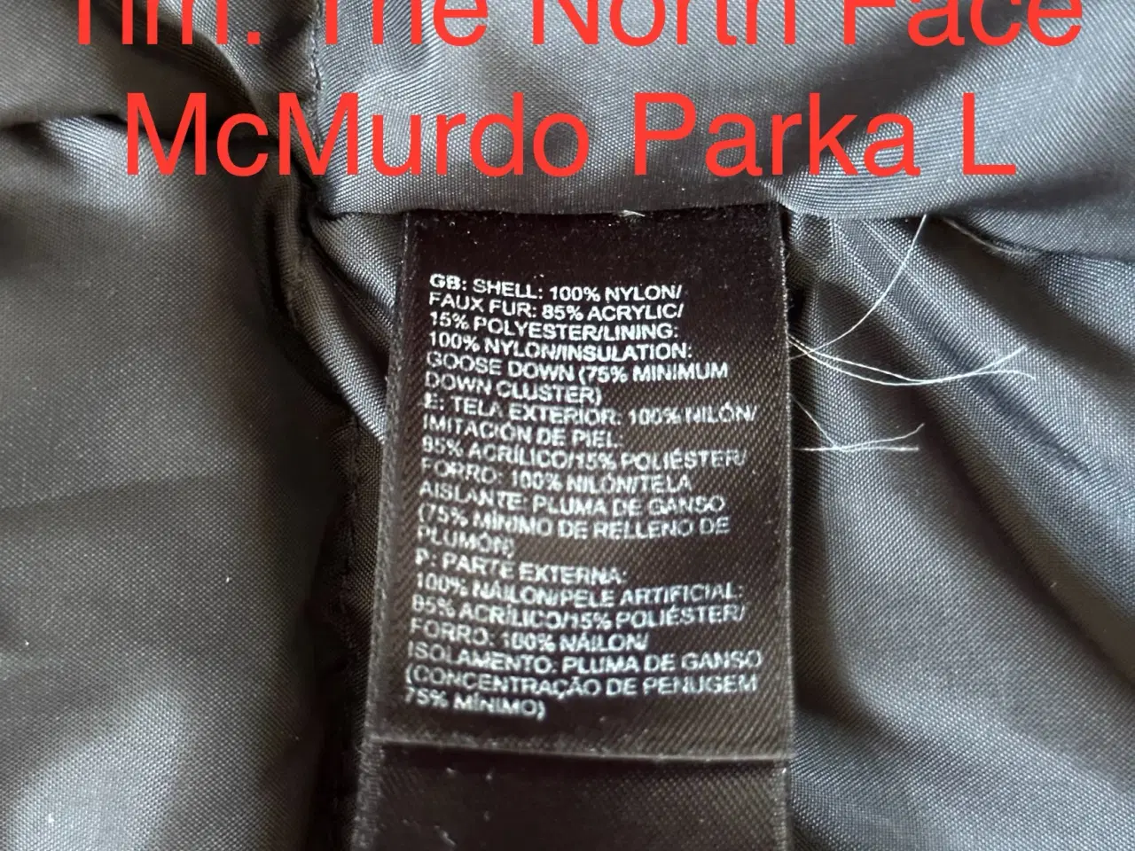 Billede 5 - The North Face McMurdo Parka L 