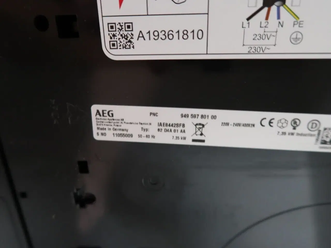 Billede 4 - Induktionskogeplade AEG 62 D4A 01 AA