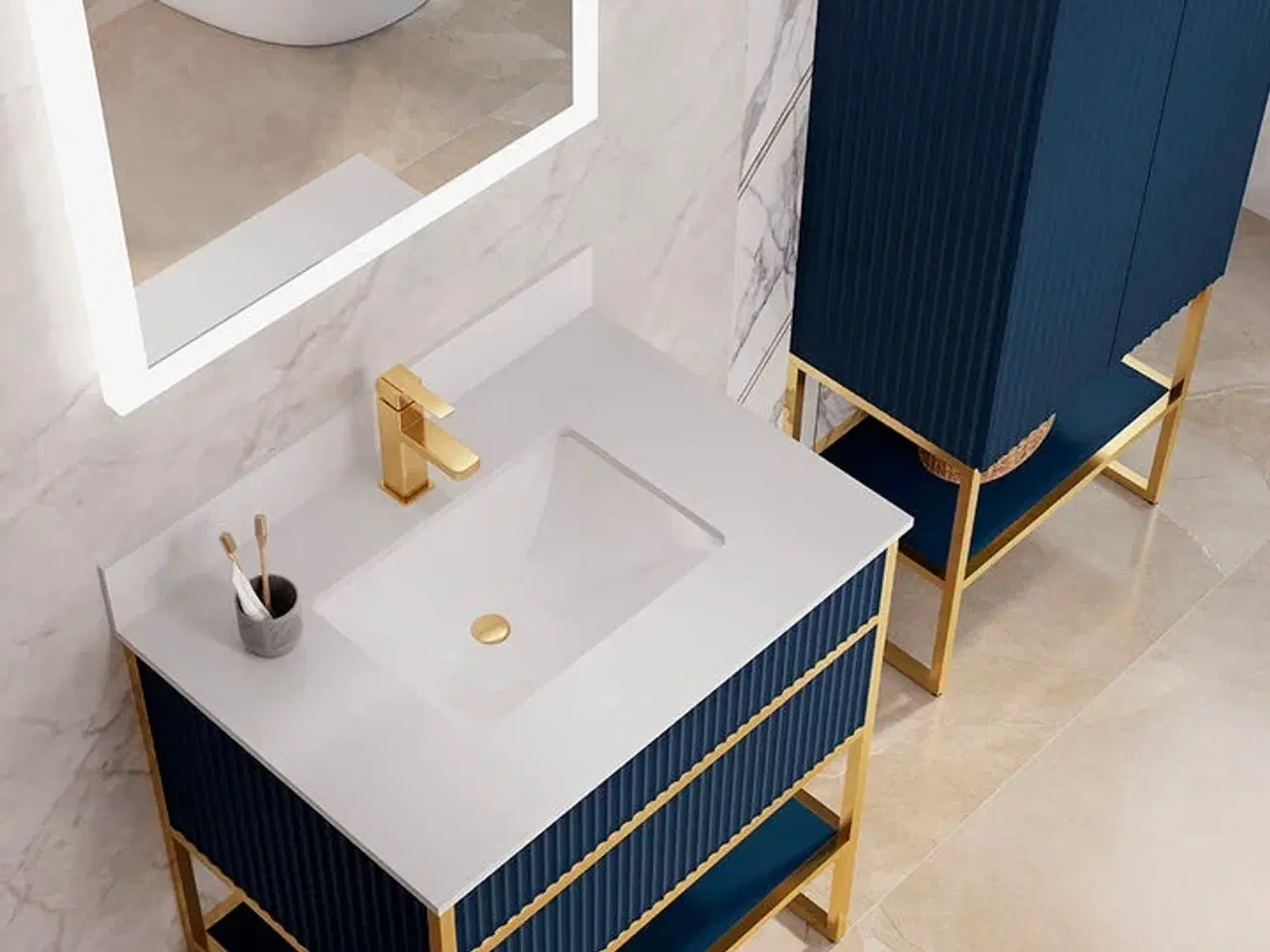 Billede 2 - Baderumsmøbel, Angels Blue, 75