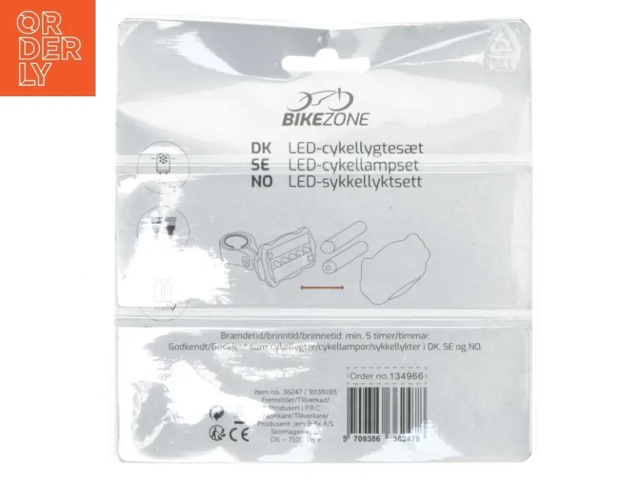 Billede 2 - Cykellygtesæt fra BikeZone