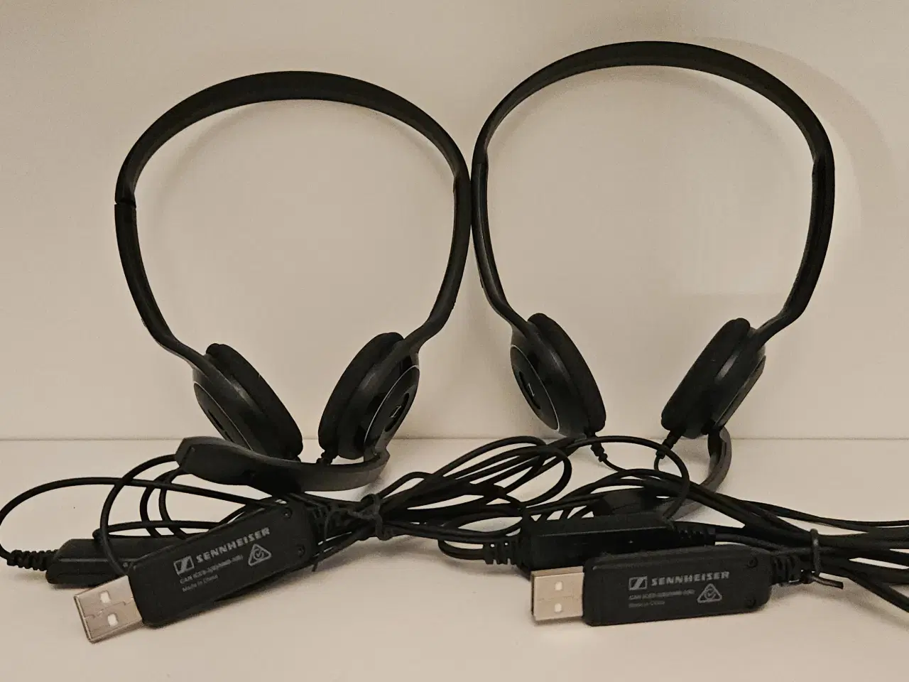 Billede 1 - 2 stk. Sennheiser headphono med mikrofon