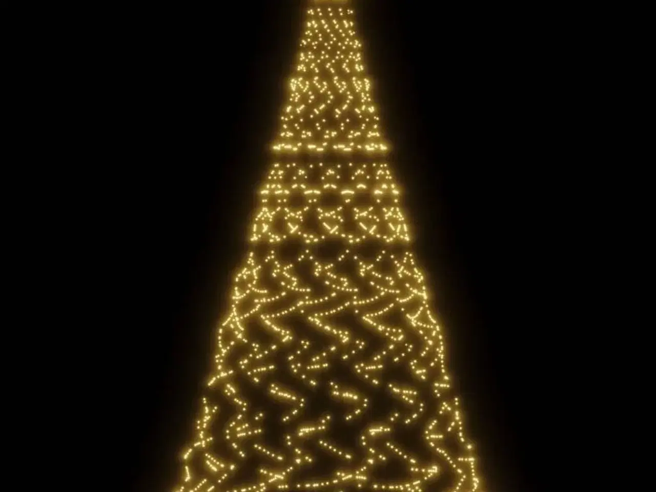 Billede 3 - Juletræ til flagstang 1400 LED'er 500 cm varmt hvidt lys