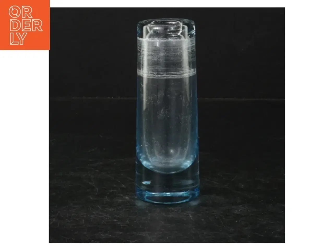 Billede 1 - Glasvase (str. Ø 5 cm. længde, 13 cm)