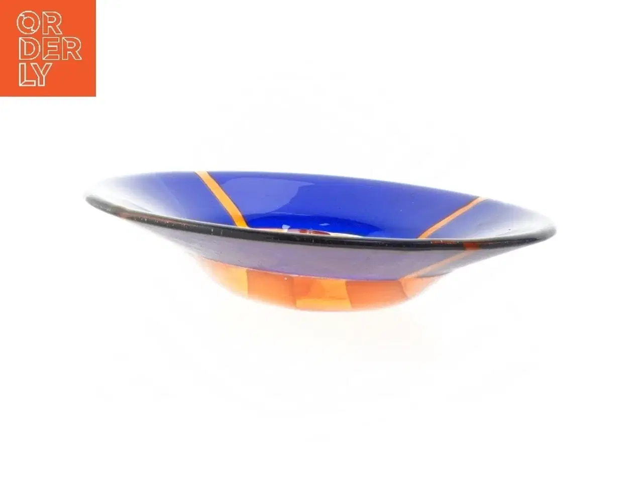 Billede 3 - Flerfarvet glaskunst fad (str. 20x3 cm)