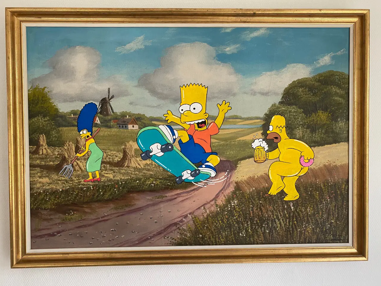 Billede 1 - Landskabsmaleri, The Simpsons