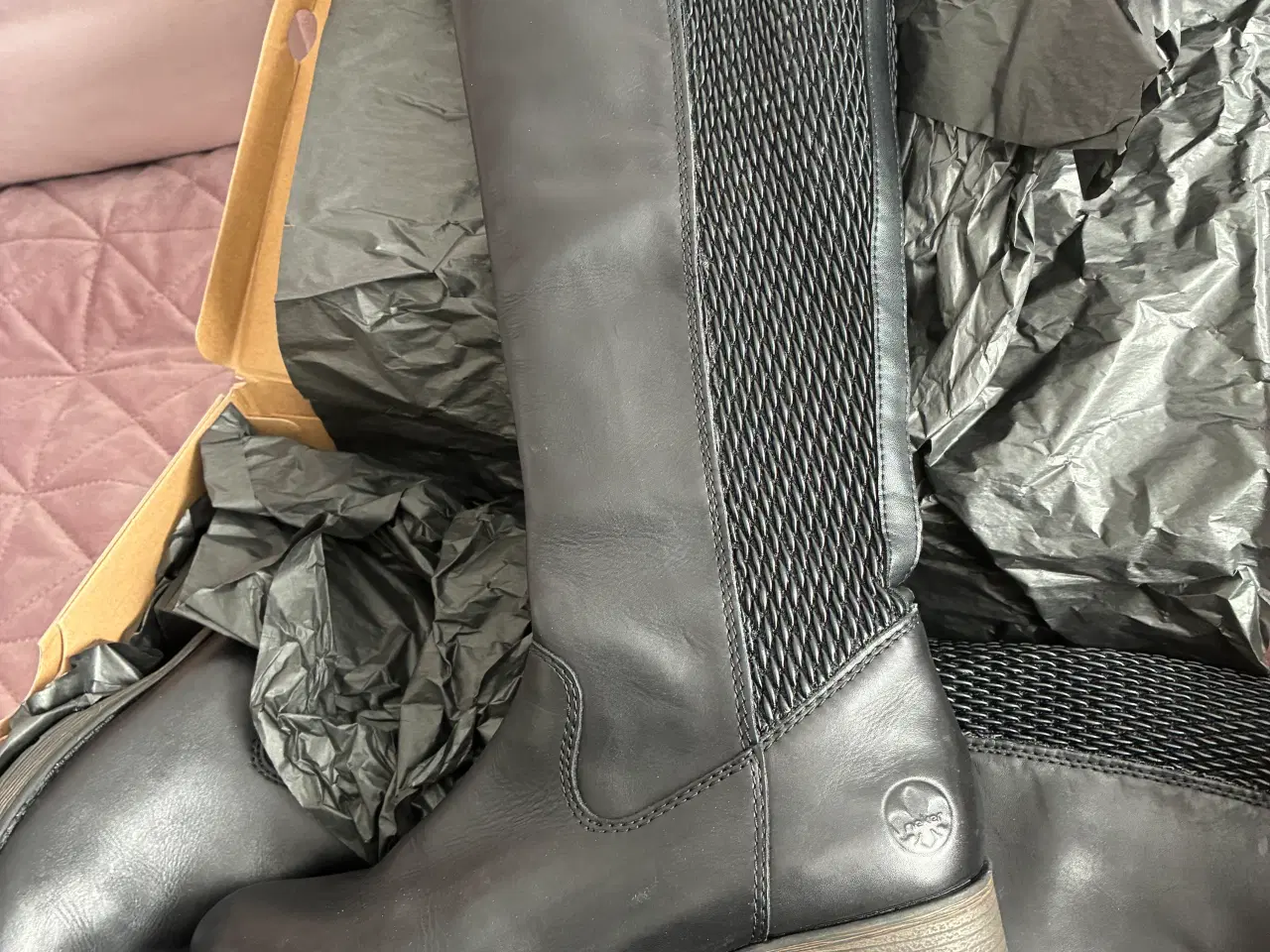 Billede 2 - Støvler med bred skafte/elastik