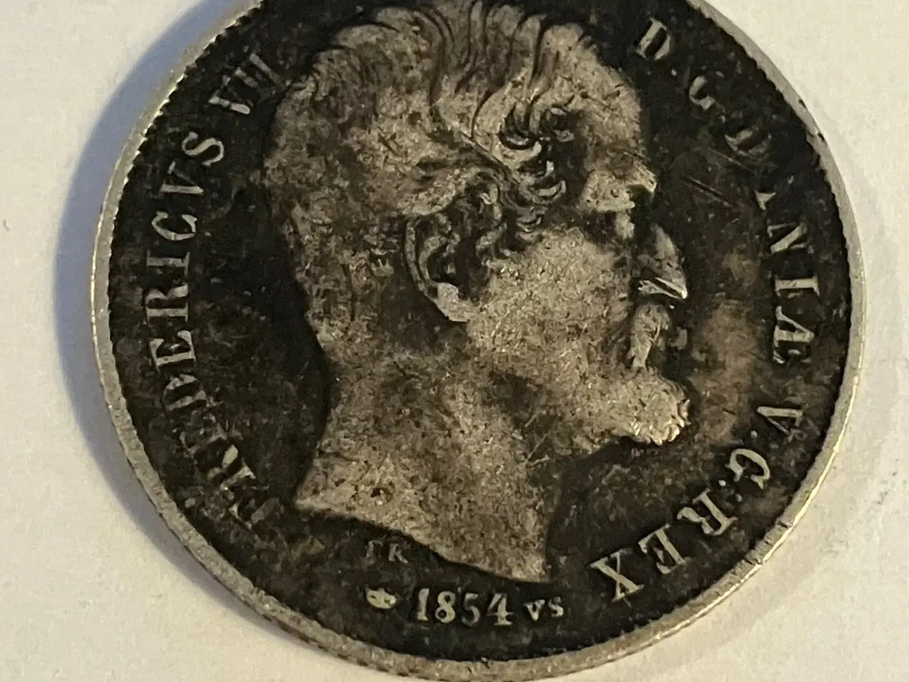 Billede 2 - 1/2 Rigsdaler 1854 VS