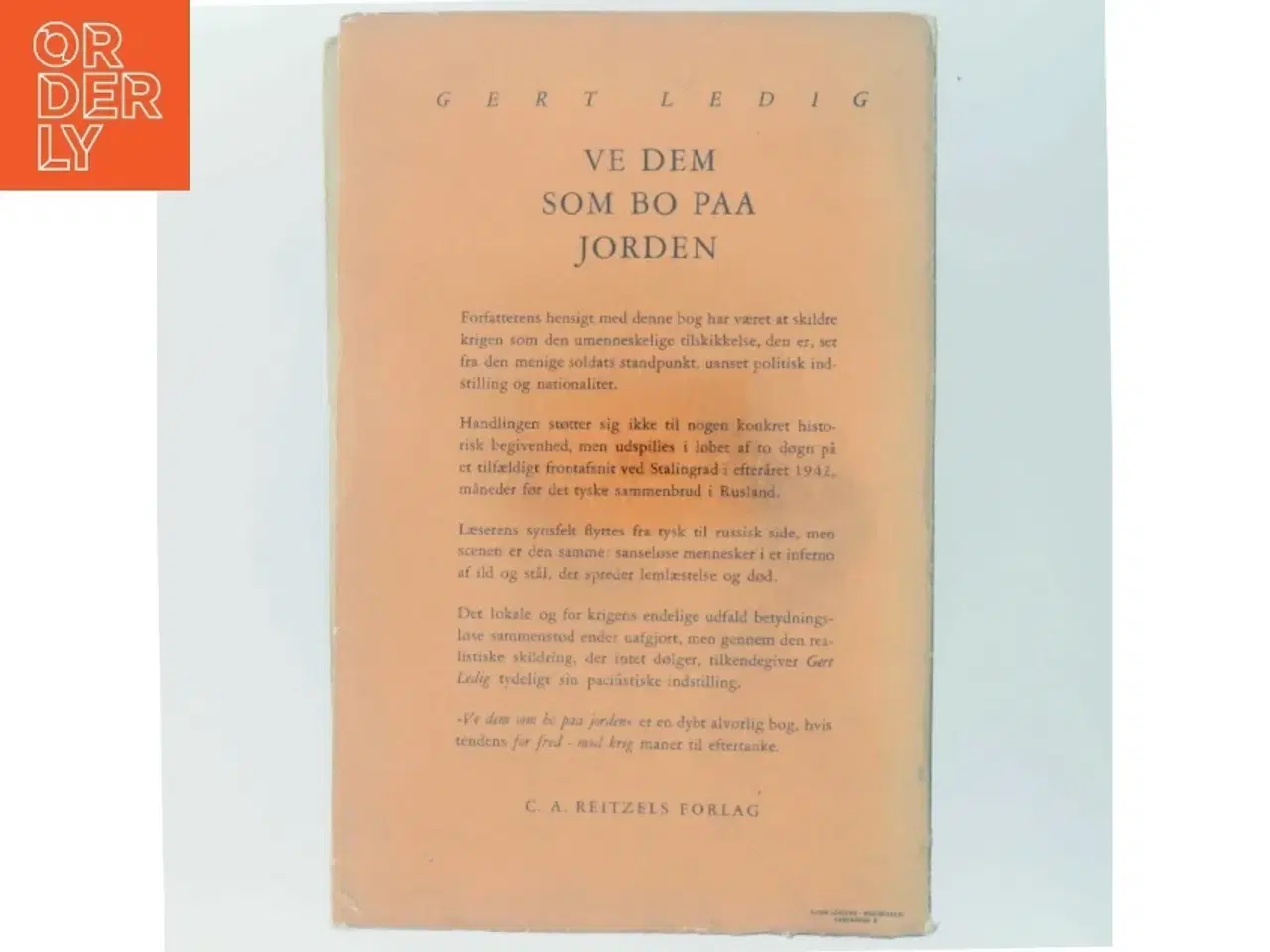 Billede 3 - Ve dem som bo på jorden af Gert Ledig (Bog)