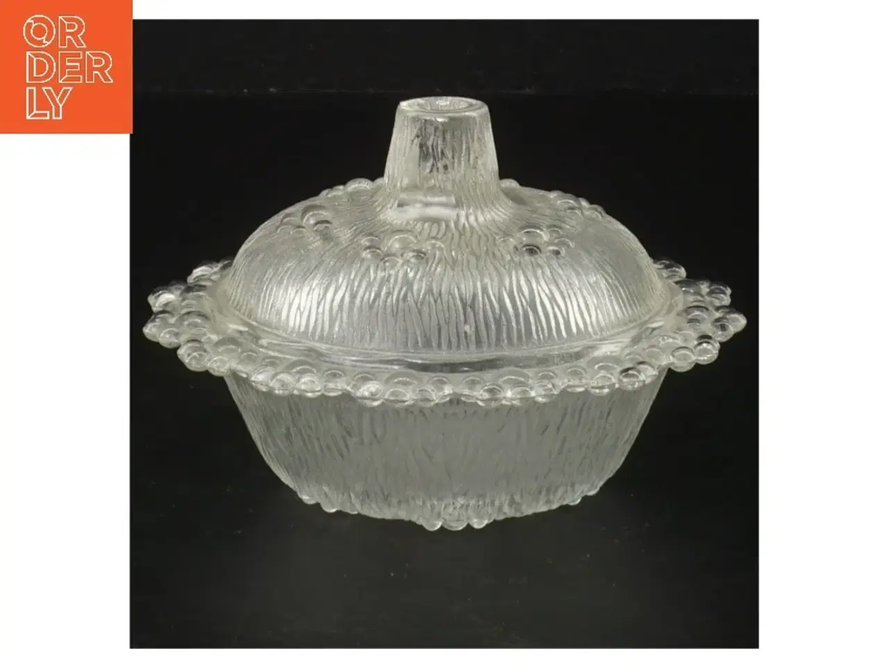 Billede 2 - Glaslåg med skål (str. Ø 13 cm)