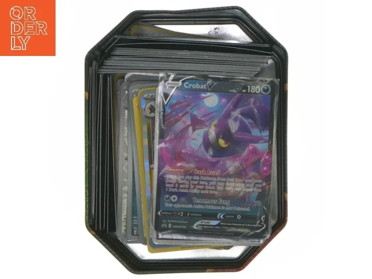 Billede 3 - Pokémon tin box with trading cards fra Pokemon (str. 15x11x7,5 cm)