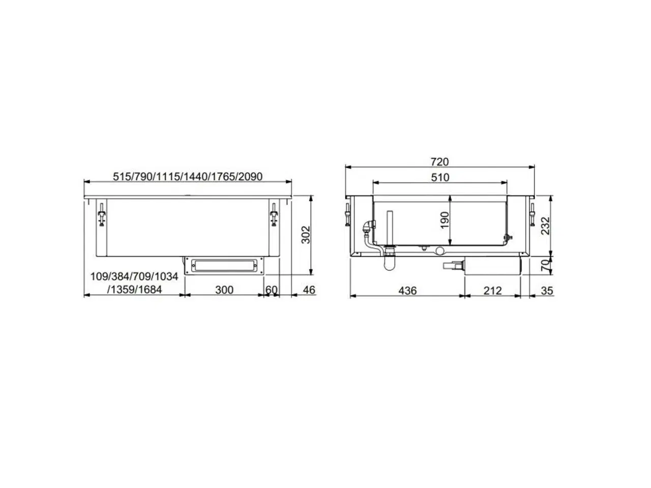 Billede 2 - Bain marie – 4/1 GN