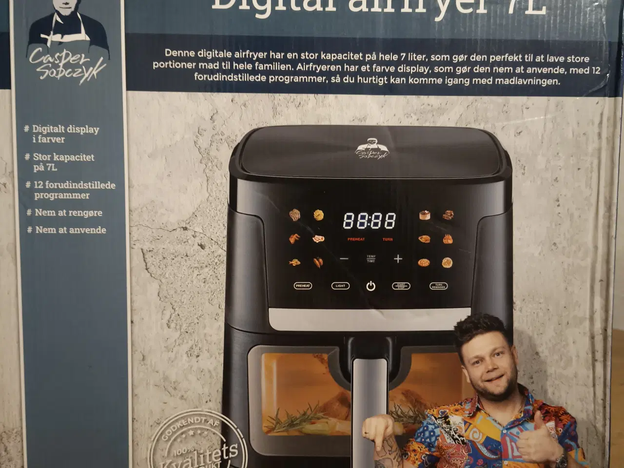 Billede 1 - Casper Sobczyk Digital Airfryer 7L