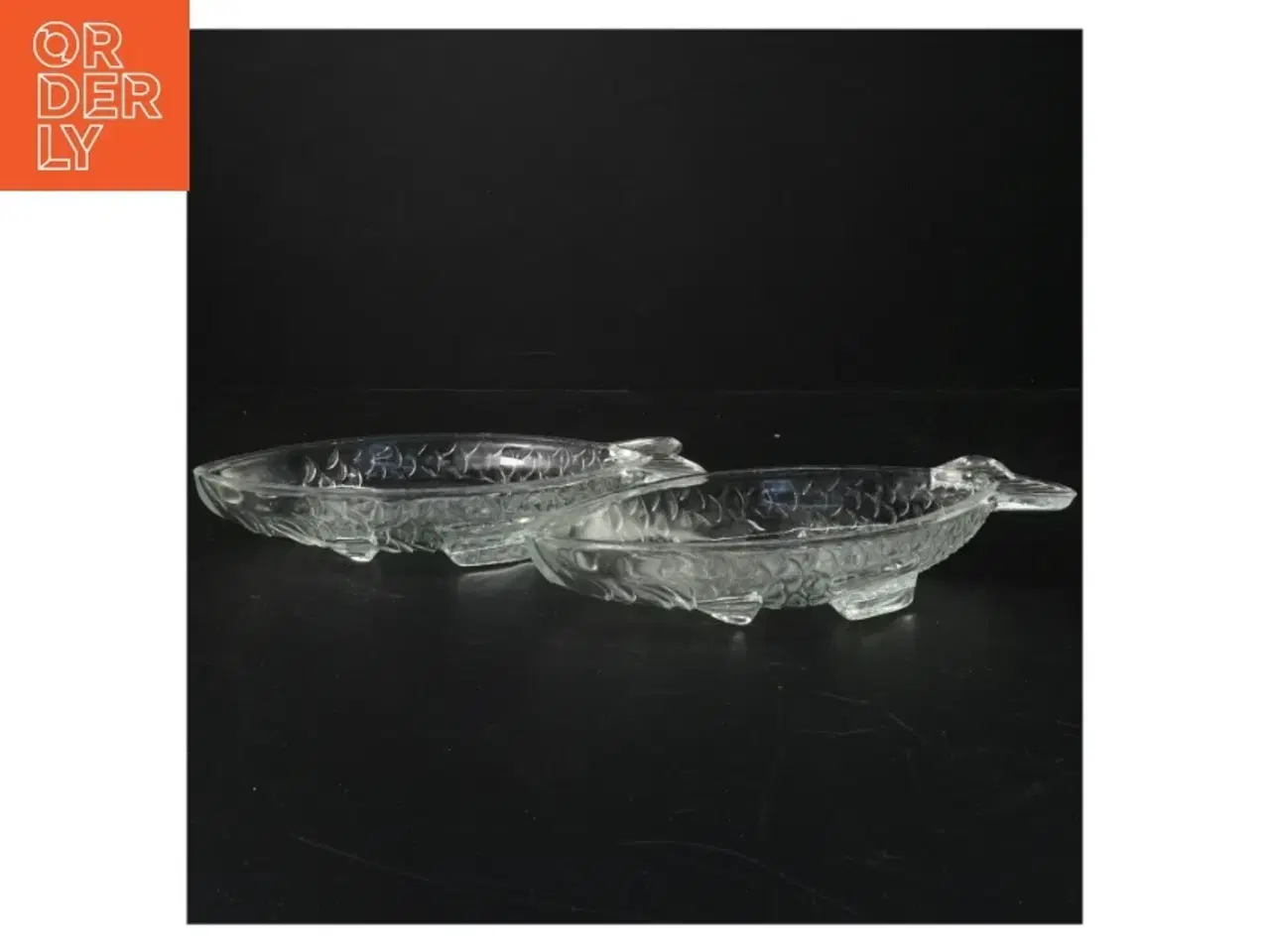 Billede 2 - Fiskformede skåle i glas (str. 23 cm)