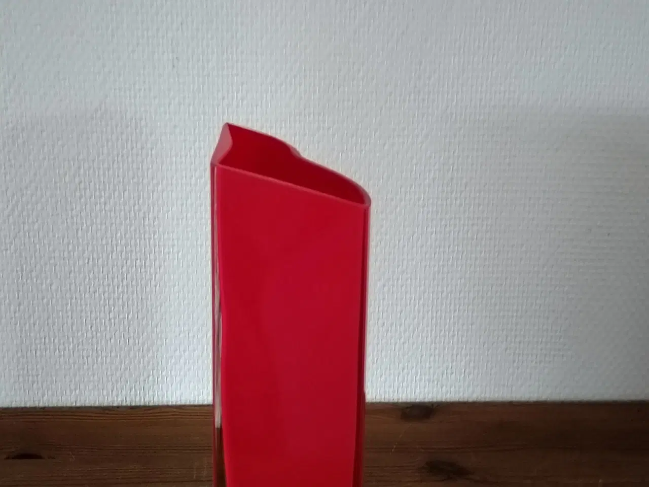 Billede 4 - Nuutajärvi Sonetti - Super Flot Rød Glasvase