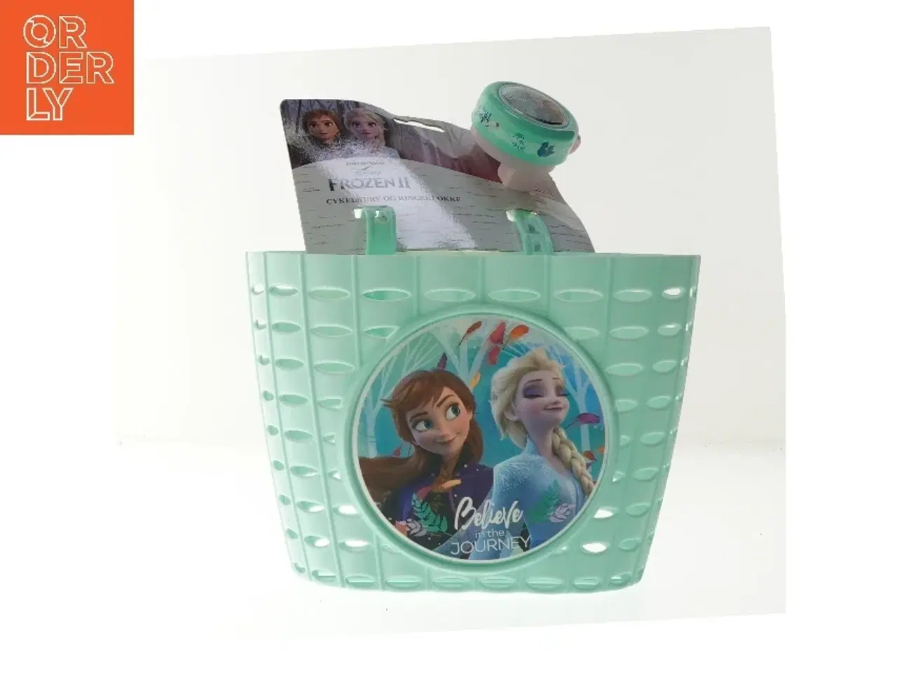 Billede 1 - Disney Frost II cykelkurv og ringeklokke fra Disney (str. 22,5 cm)