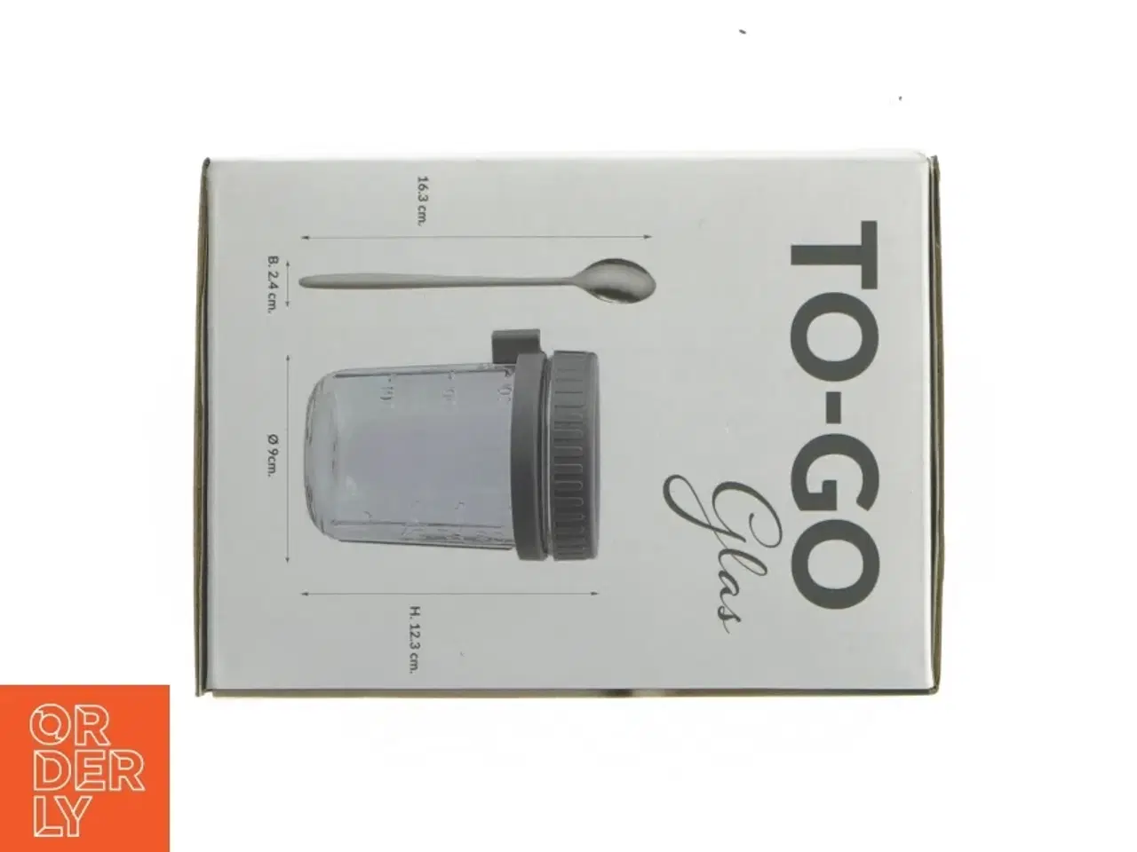 Billede 3 - To-go glas med ske (str. 400ml)